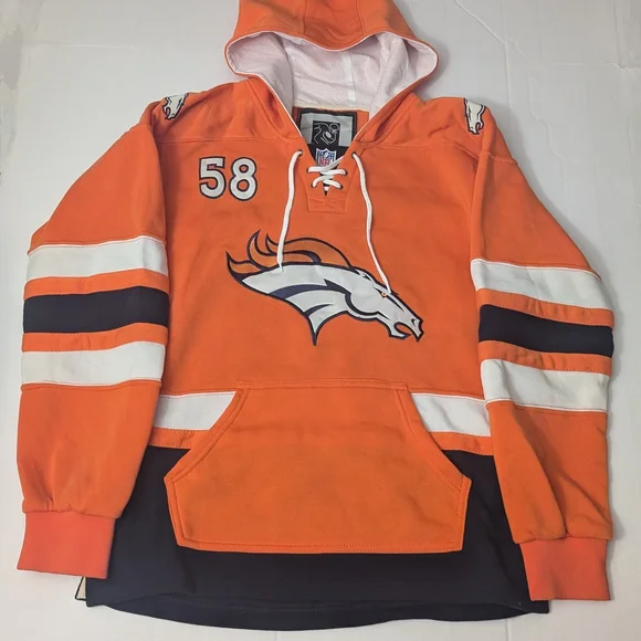 NFL Denver Broncos Orange Hoodie - Picture 9 of 9